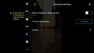 DJI Go 4 App Akku Entladezeitraum