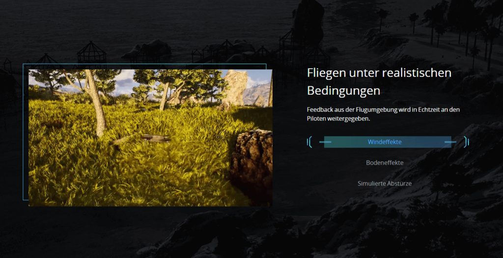 dji flugsimulator effekte