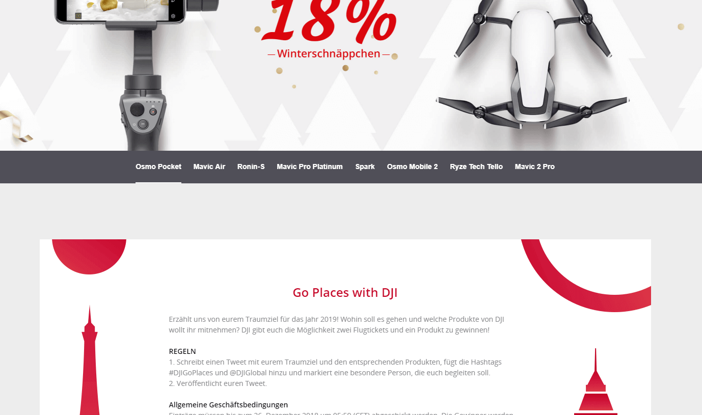 dji winter sale gewinnspiel