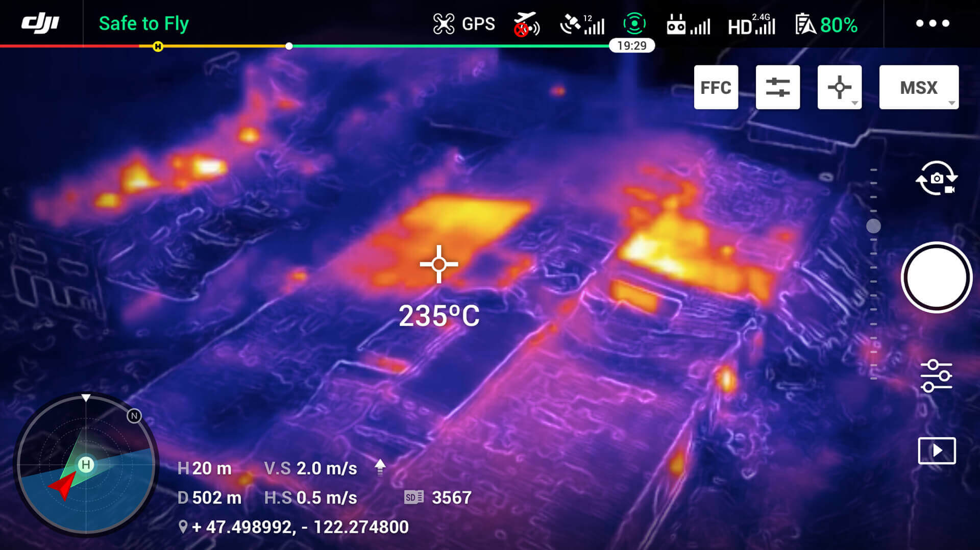 dji mavic 2 thermal camera thermal image