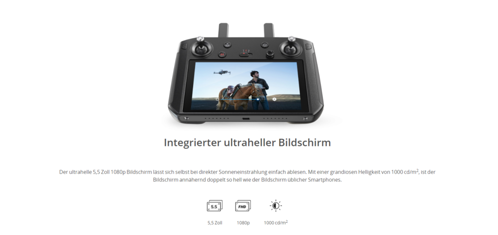 dji smart controller display