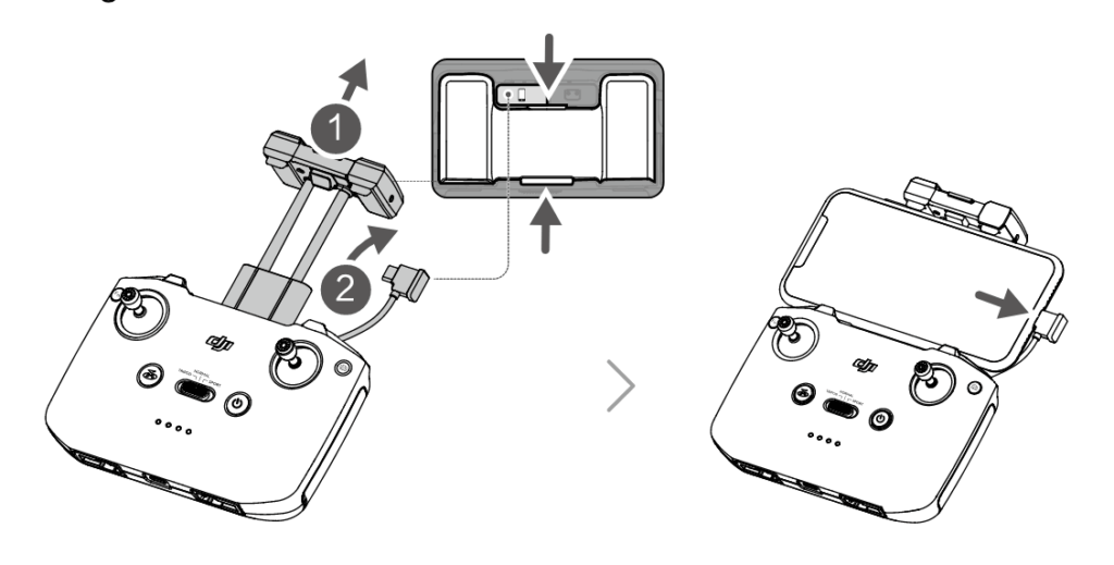 mavic air 2 kompatible smartphones größe