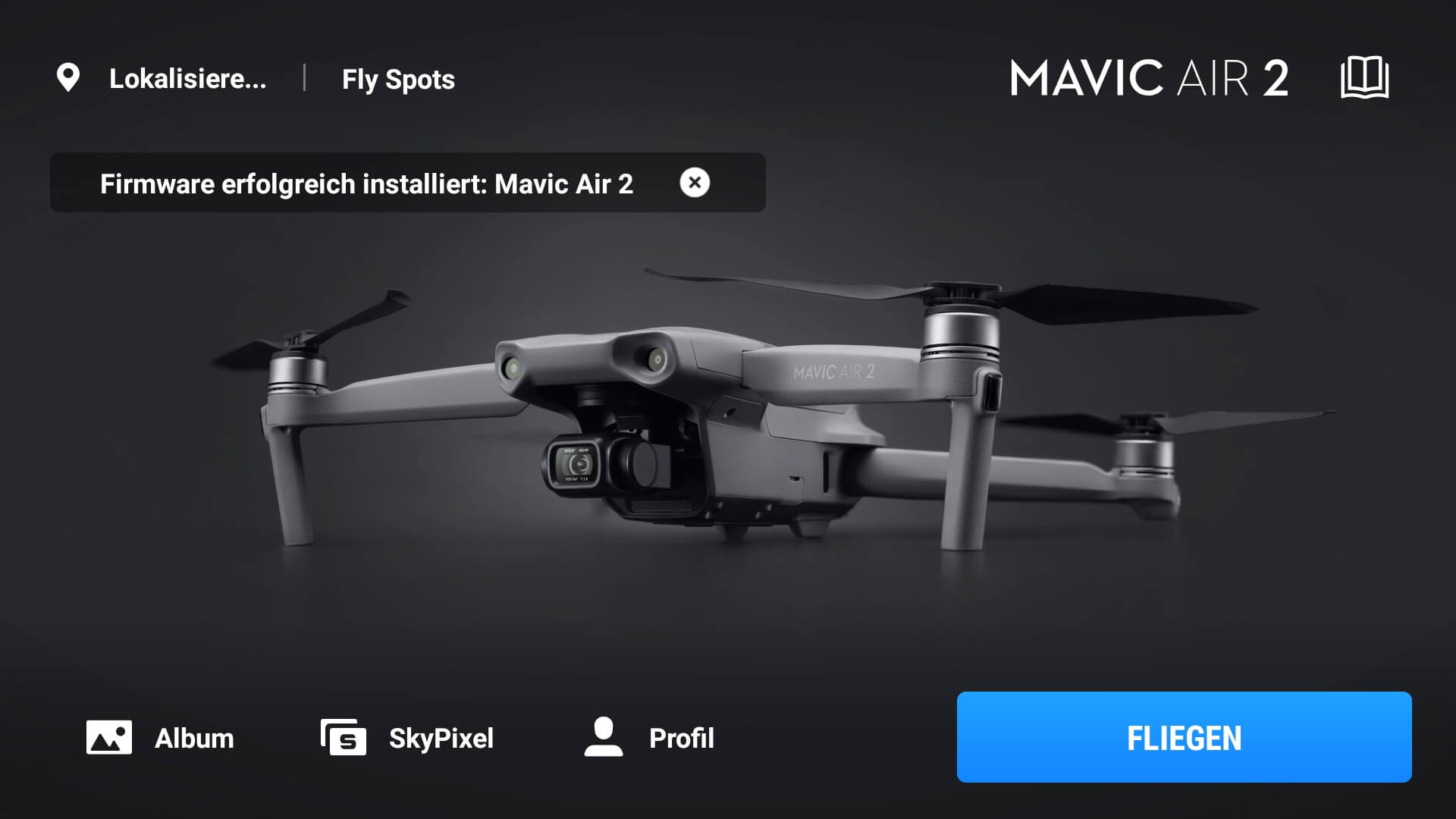 dji fly app mavic air 2 starten