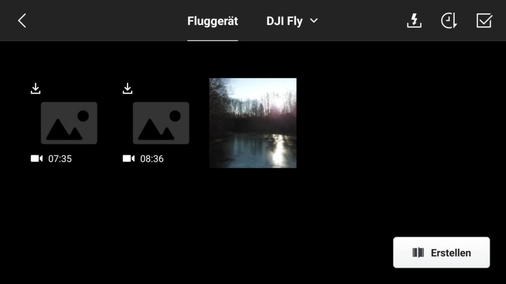 dji fly app quick transfer album launch