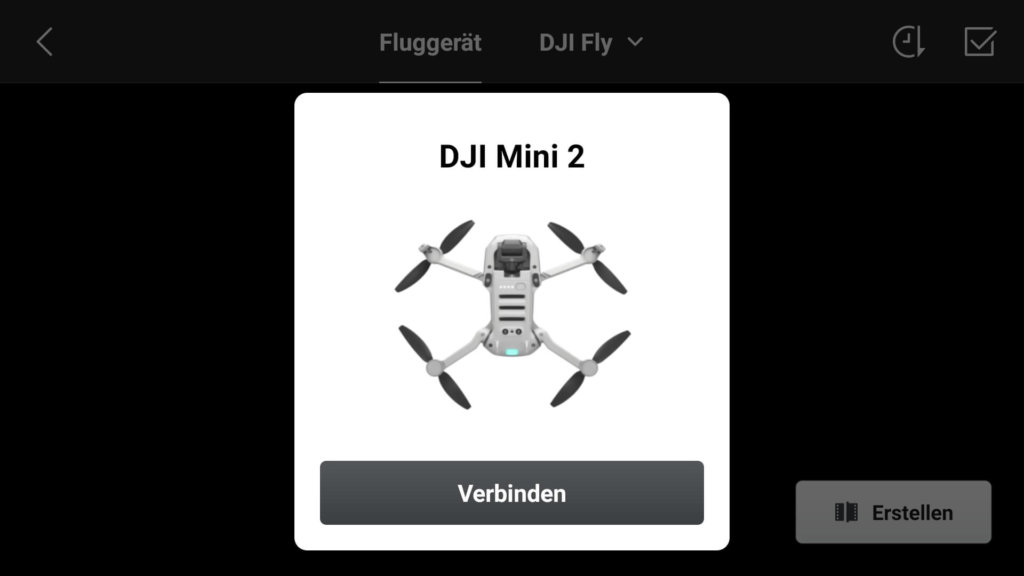 dji fly app quicktransfer start ohne fernsteuerung