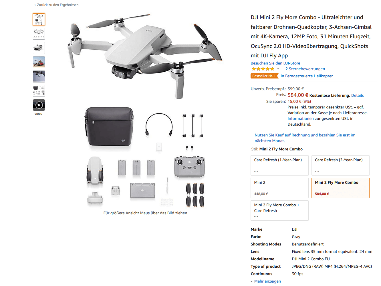 dji mini 2 kaufen amazon