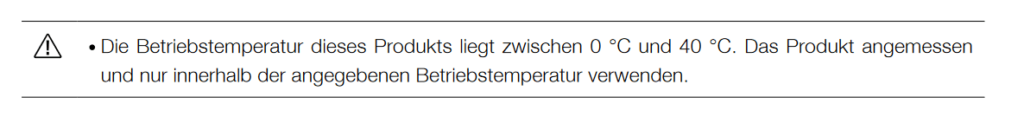 drohnen winter betriebstemperatur hinweis dji