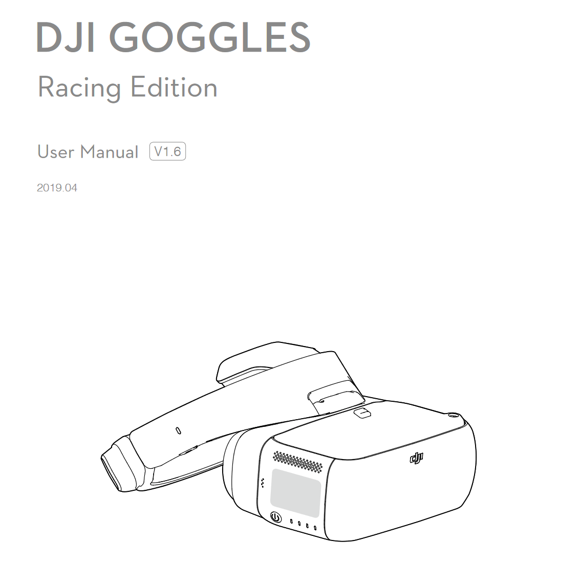dji goggles racing edition handbuch