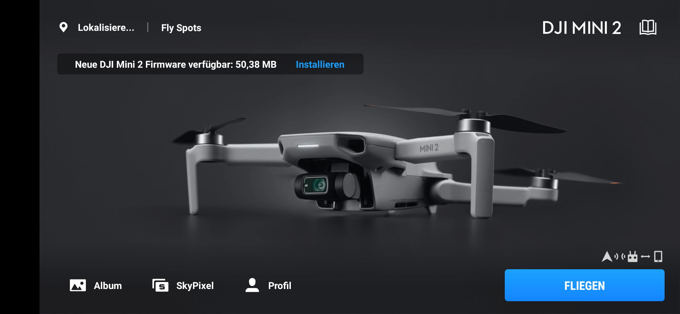 dji mini 2 firmware v01.02.0100 update info