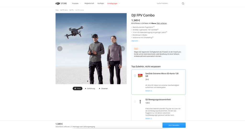 dji store anpassungen 2021