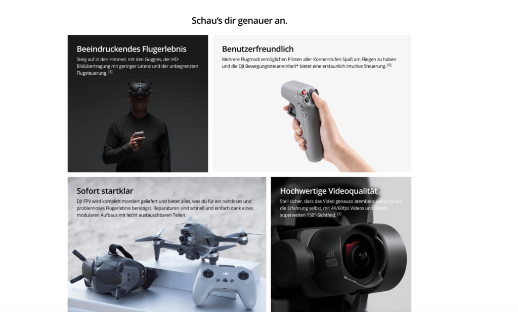 dji store anpassungen features