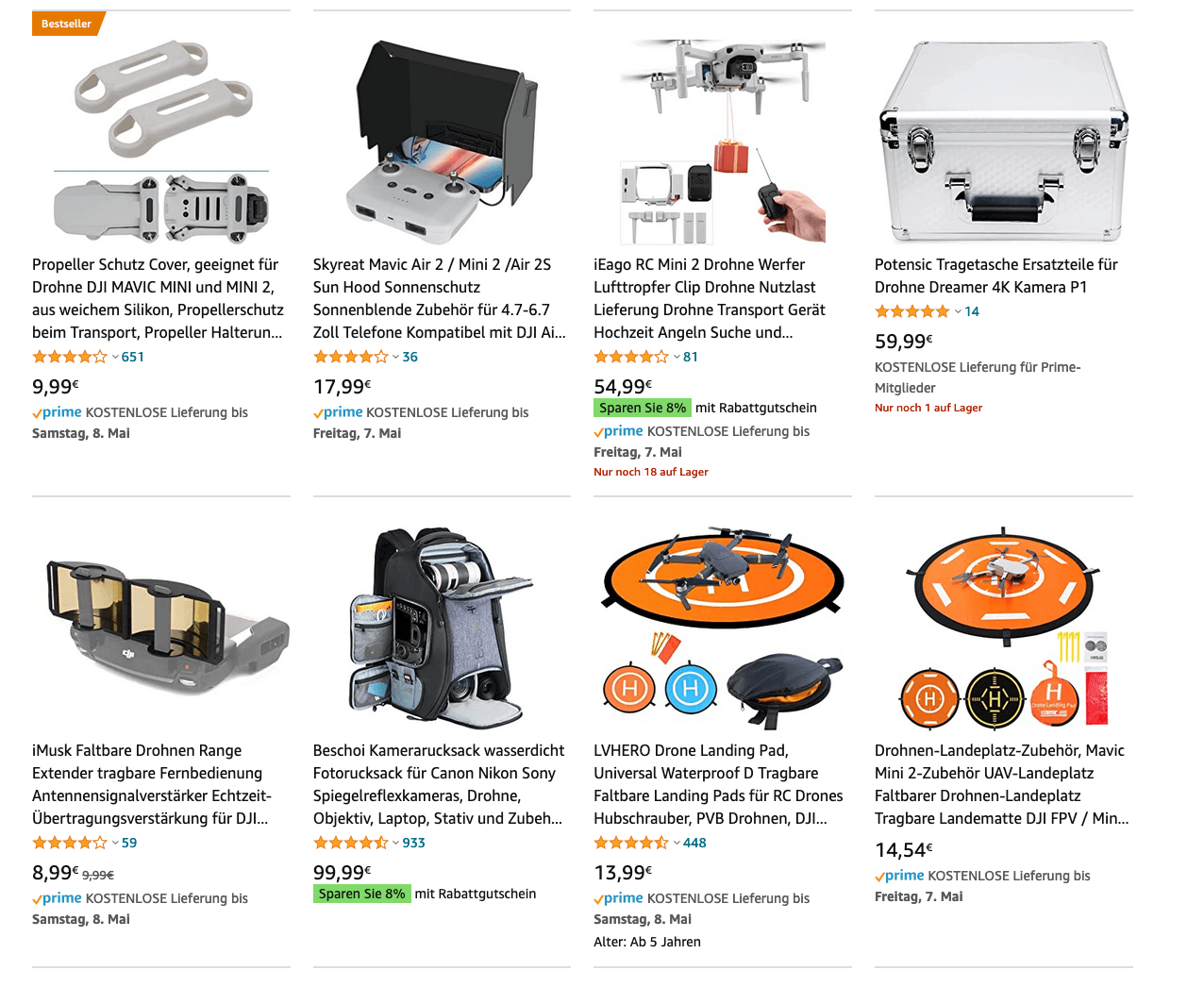 drohnen zubehöer anfänger einsteiger amazon