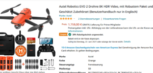 autel evo 2 amazon rabatt