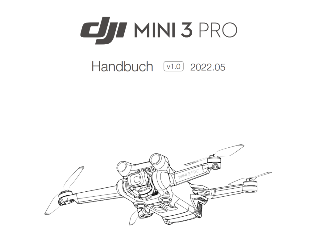DJI Mini 3 Pro Handbuch / Bedienungsanleitung