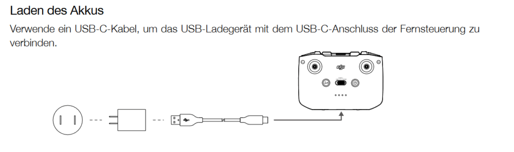 dji mini 3 pro rc n1 laden handbuch