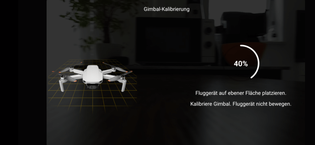 DJI Mini 2 gimbal calibrate automatically