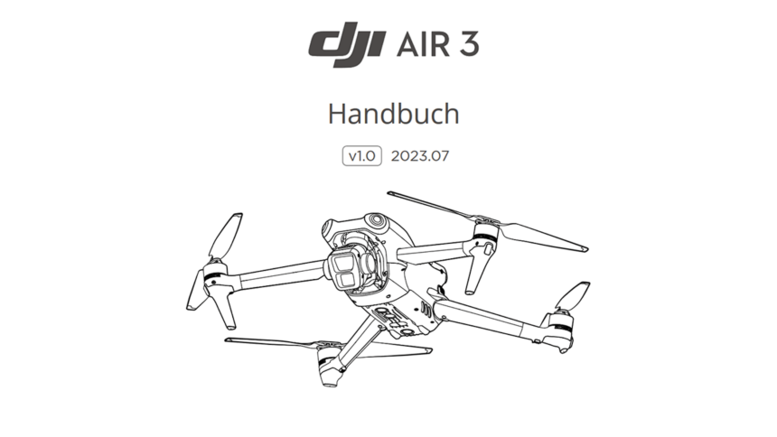 dji air 3 handbuch bedienungsanleitung download