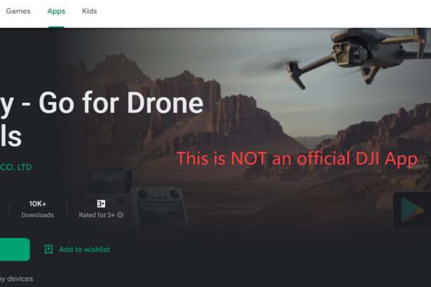 dji app fake warning play store