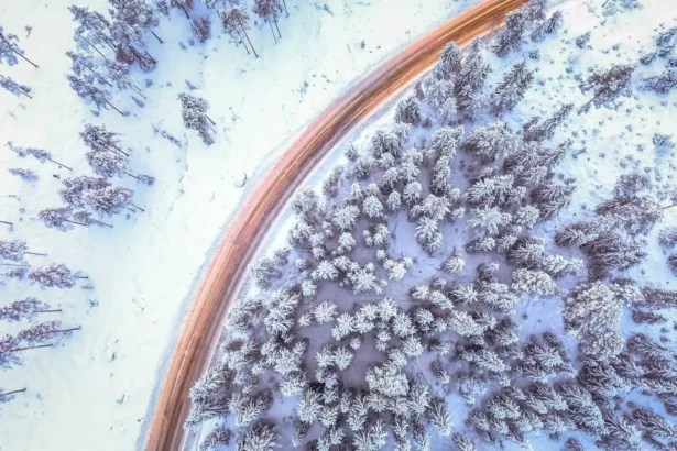 Drohne fliegen im Winter