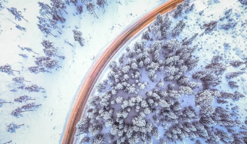 Drohne fliegen im Winter