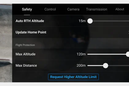 mini 4 pro 120m höhenlimit einstellungen