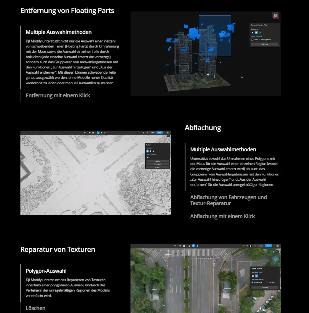 dji modify funktionen